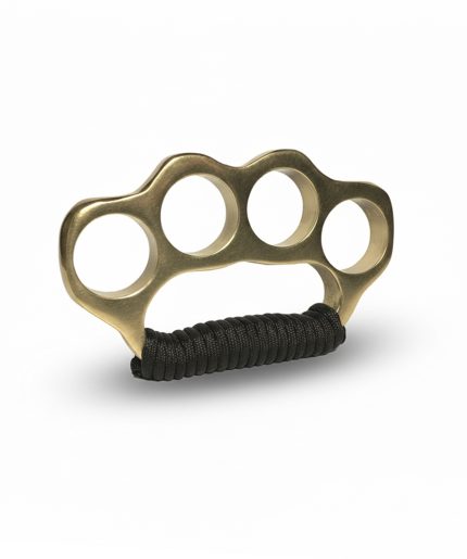 International Paracord Solid Brass Knuckles | Gold
