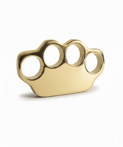 International Closed Solid Brass Knuckles | Gold