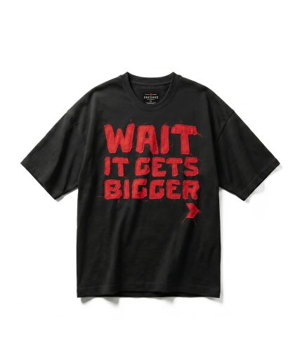 Wait It Gets Bigger Stitched Fabric T-Shirt